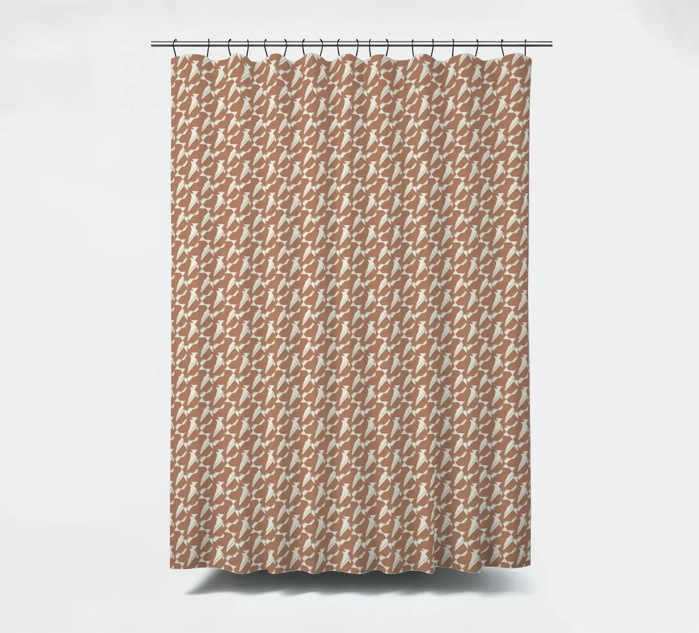 Pattern mocha douchegordijn van Little Dean