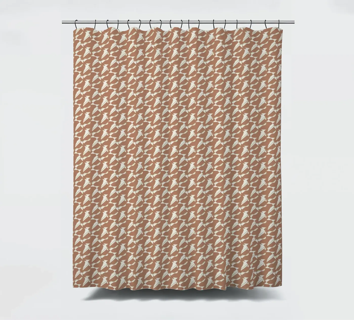 Pattern mocha douchegordijn van Little Dean