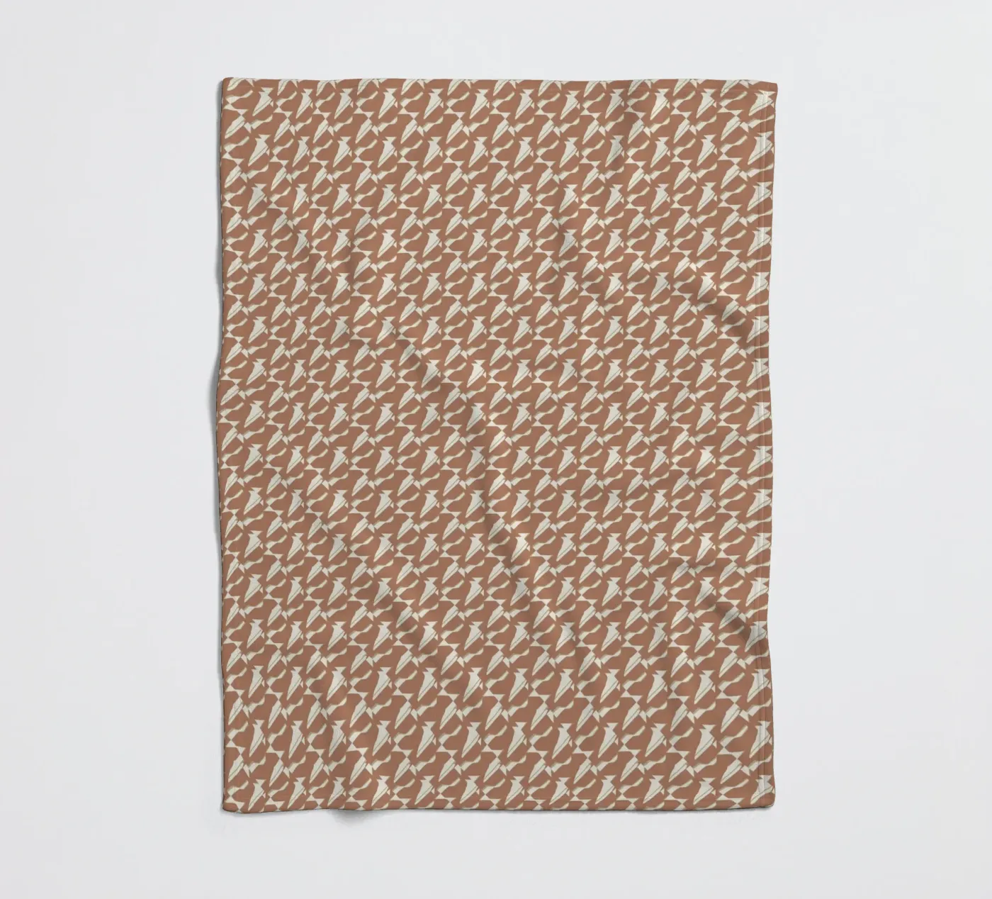 Pattern mocha coperta in pile da Little Dean