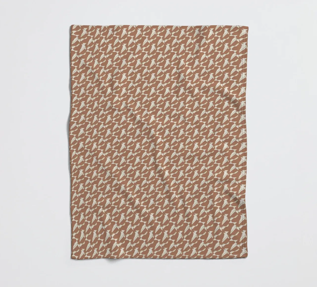 Pattern mocha fleecedeken van Little Dean