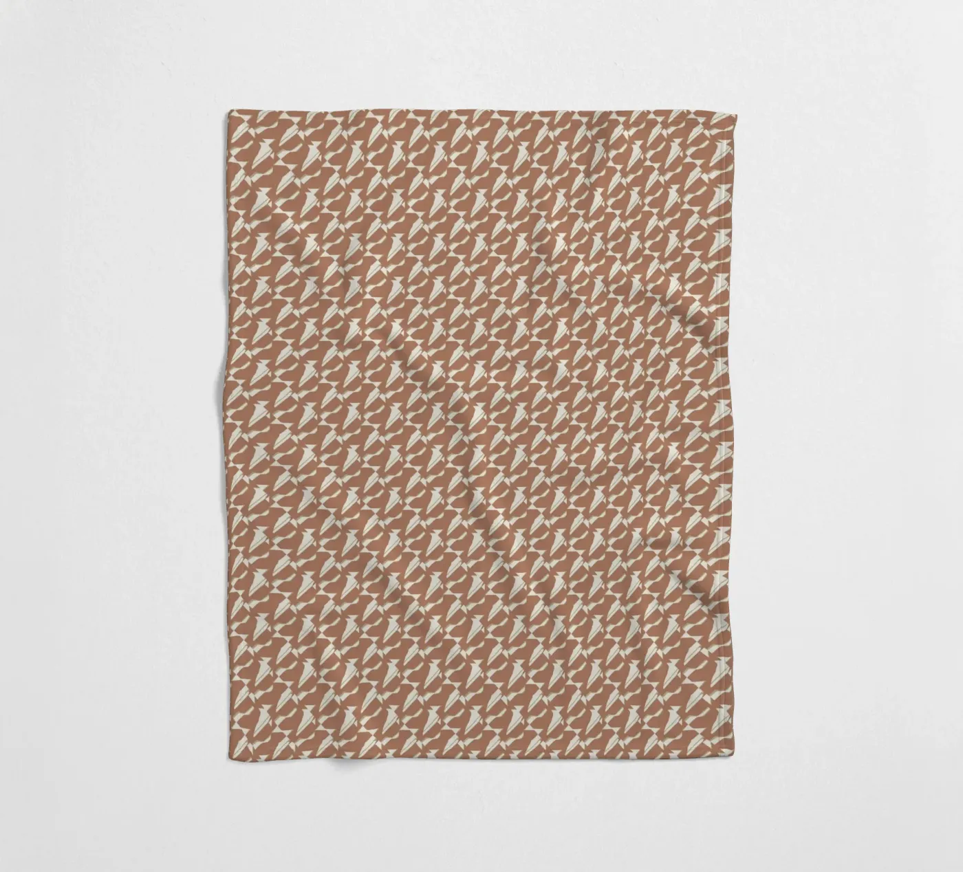 Pattern mocha coperta in pile da Little Dean