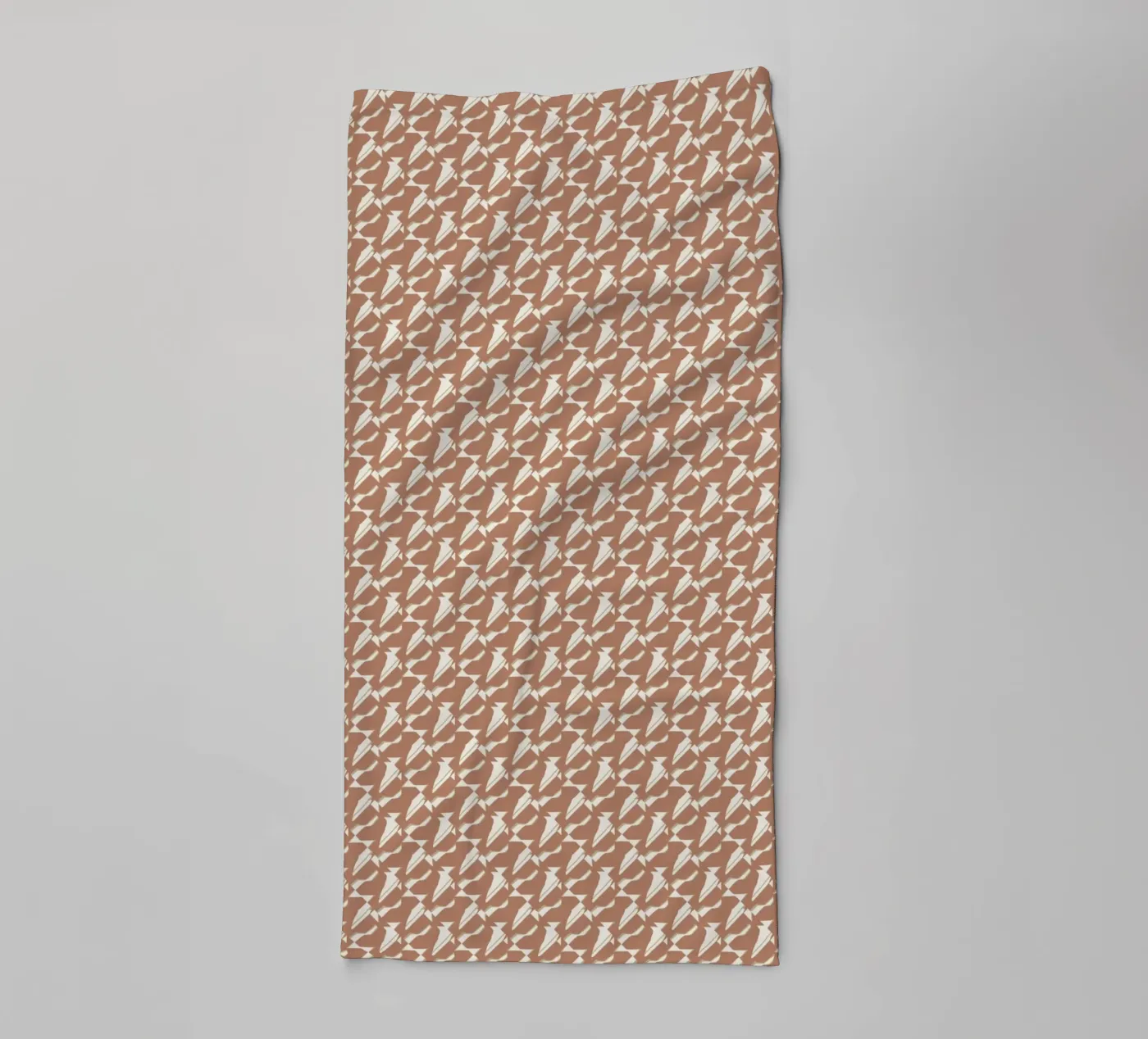 Pattern mocha towel by Little Dean