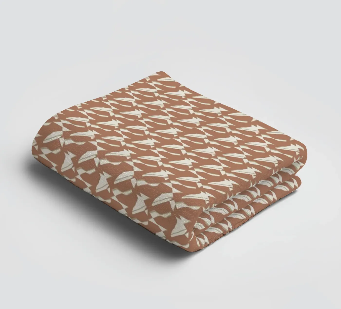 Pattern mocha towel by Little Dean