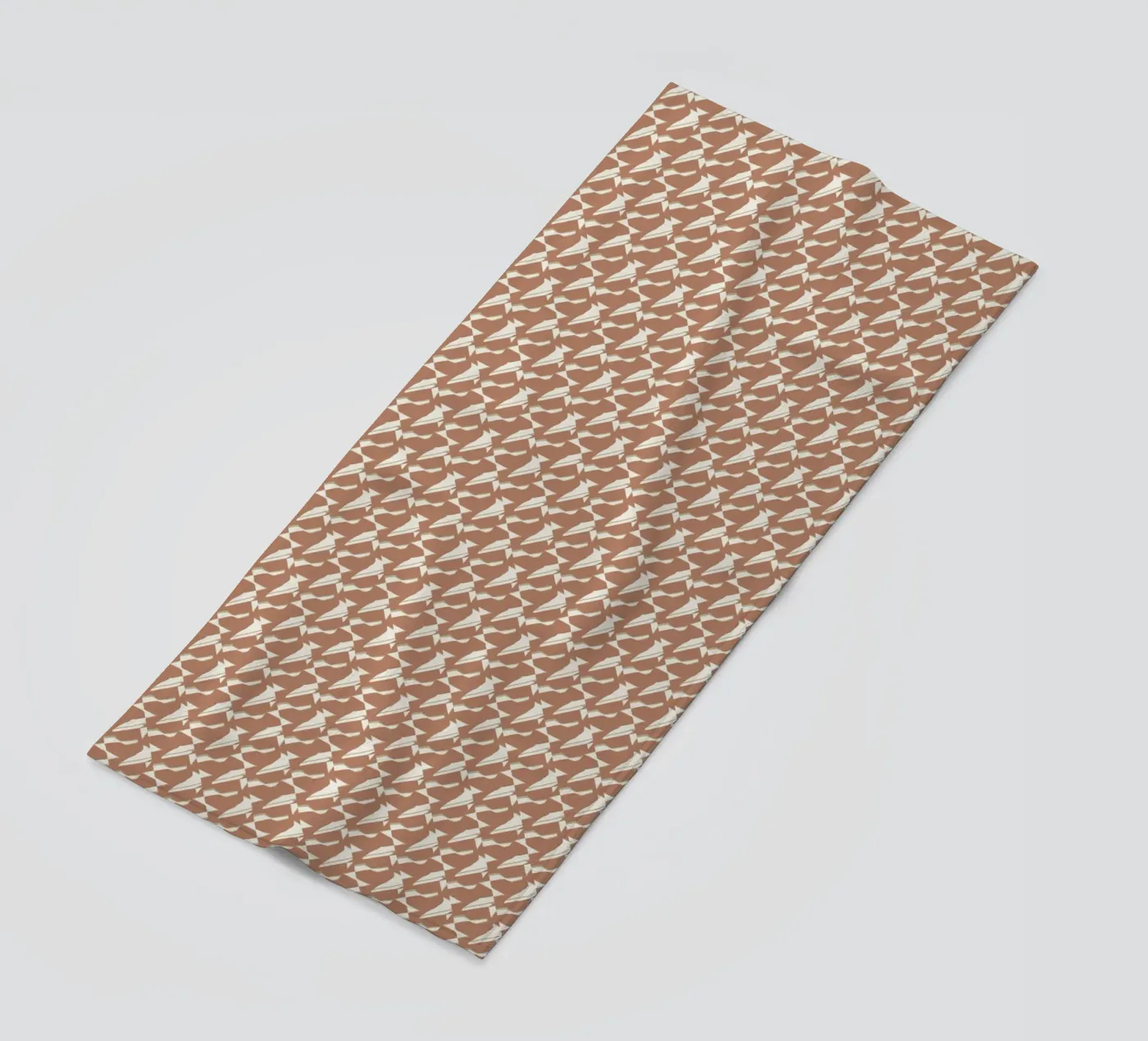 Pattern mocha Strandtuch von Little Dean