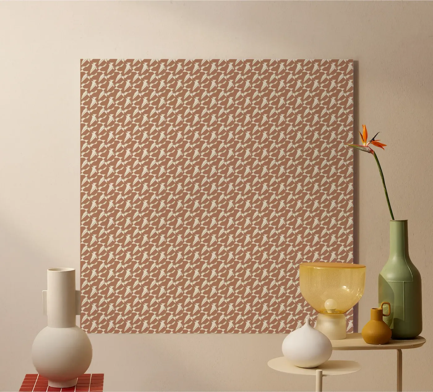 Pattern mocha acryl van Little Dean