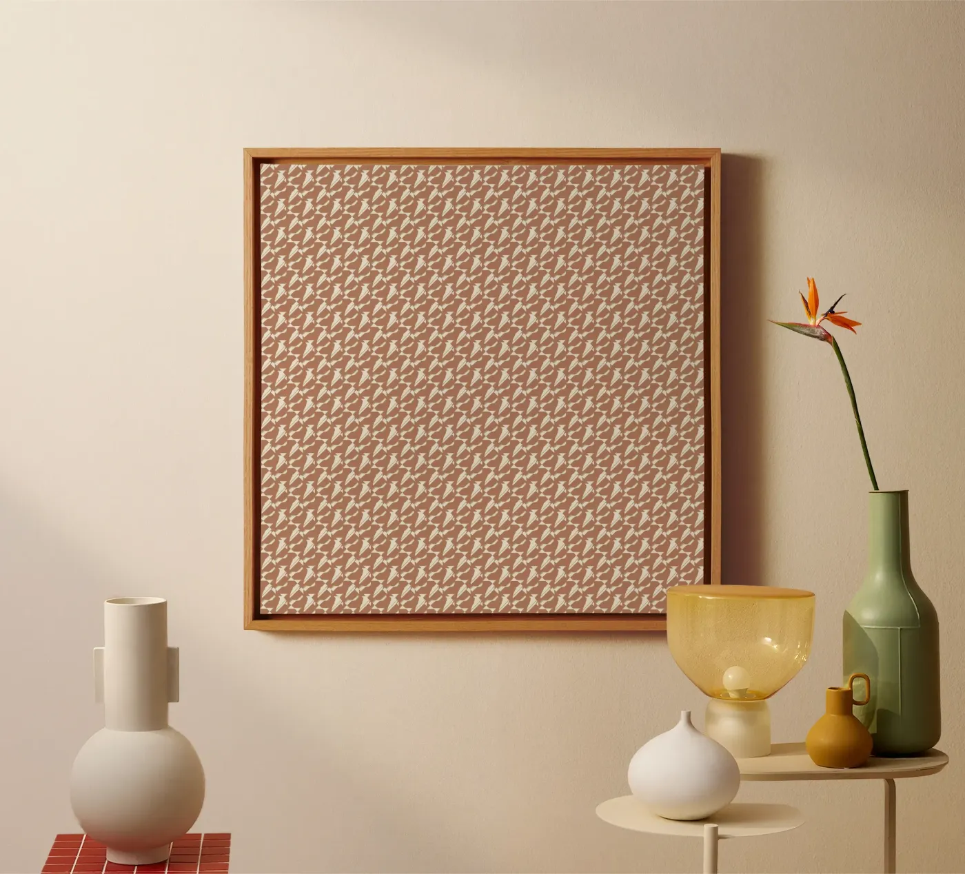 Pattern mocha canvas by Little Dean