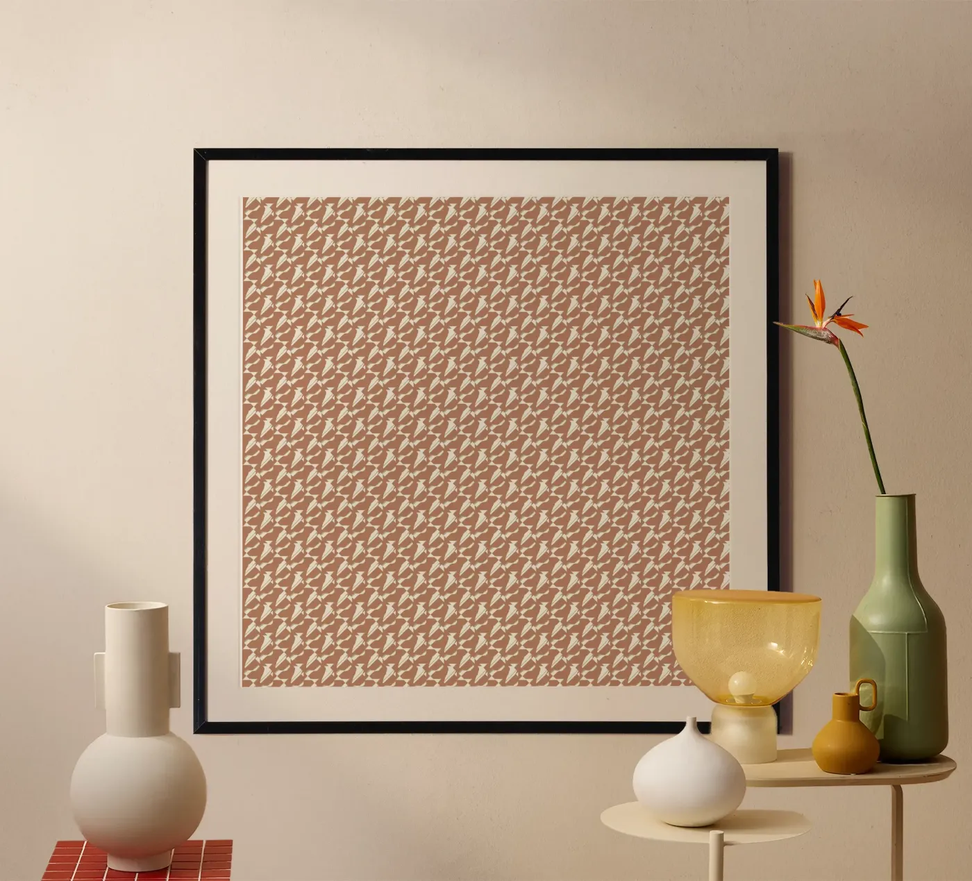 Pattern mocha poster by Little Dean