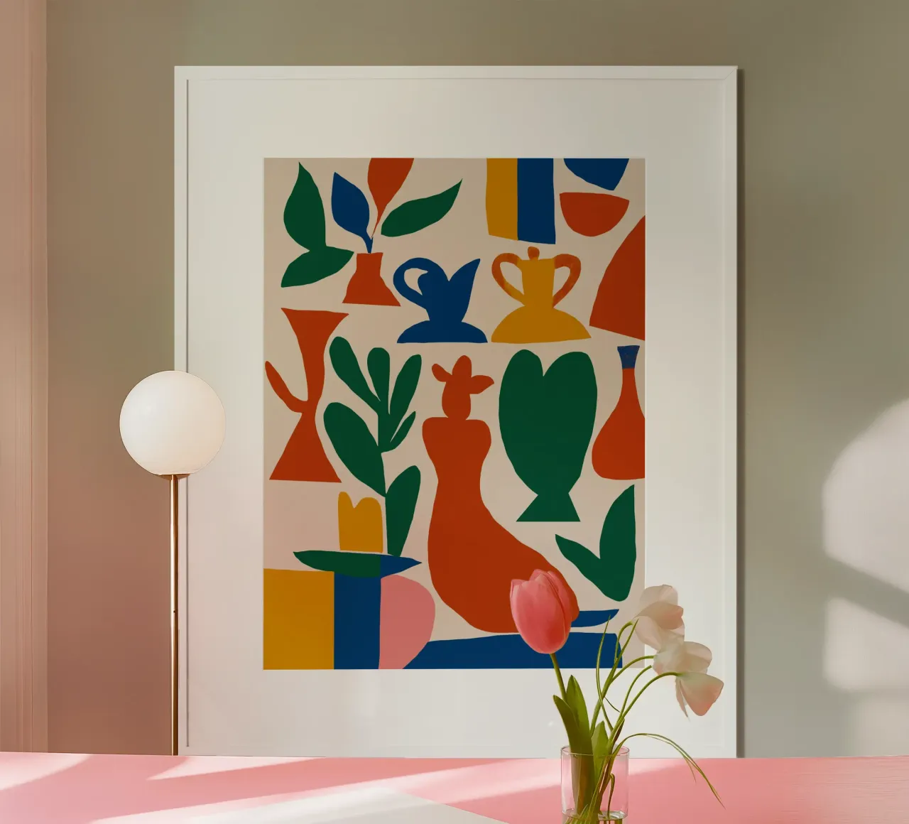 Vasi ritagliati poster con telaio in plastica da Little Dean