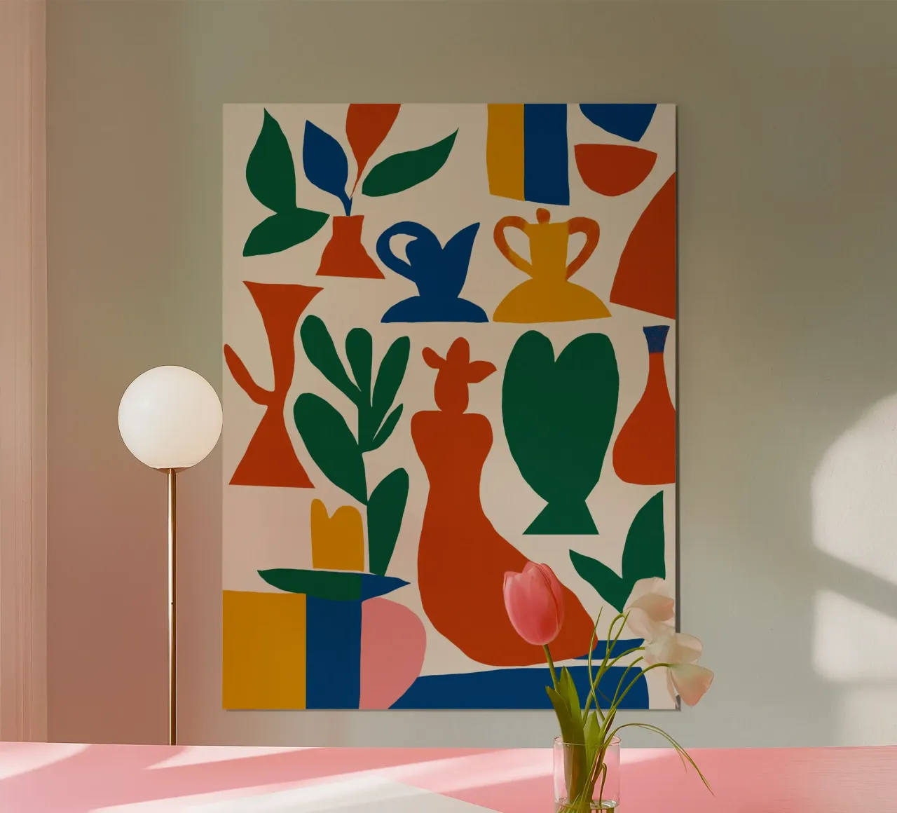 Vasi ritagliati poster con telaio in plastica da Little Dean