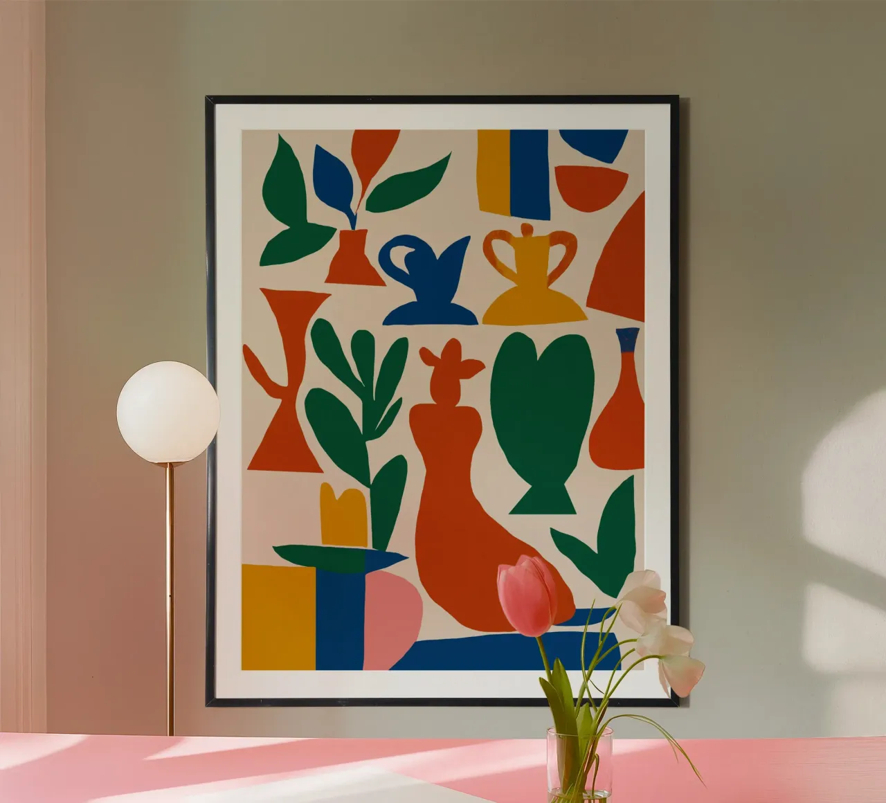 Vasi ritagliati poster con telaio in plastica da Little Dean