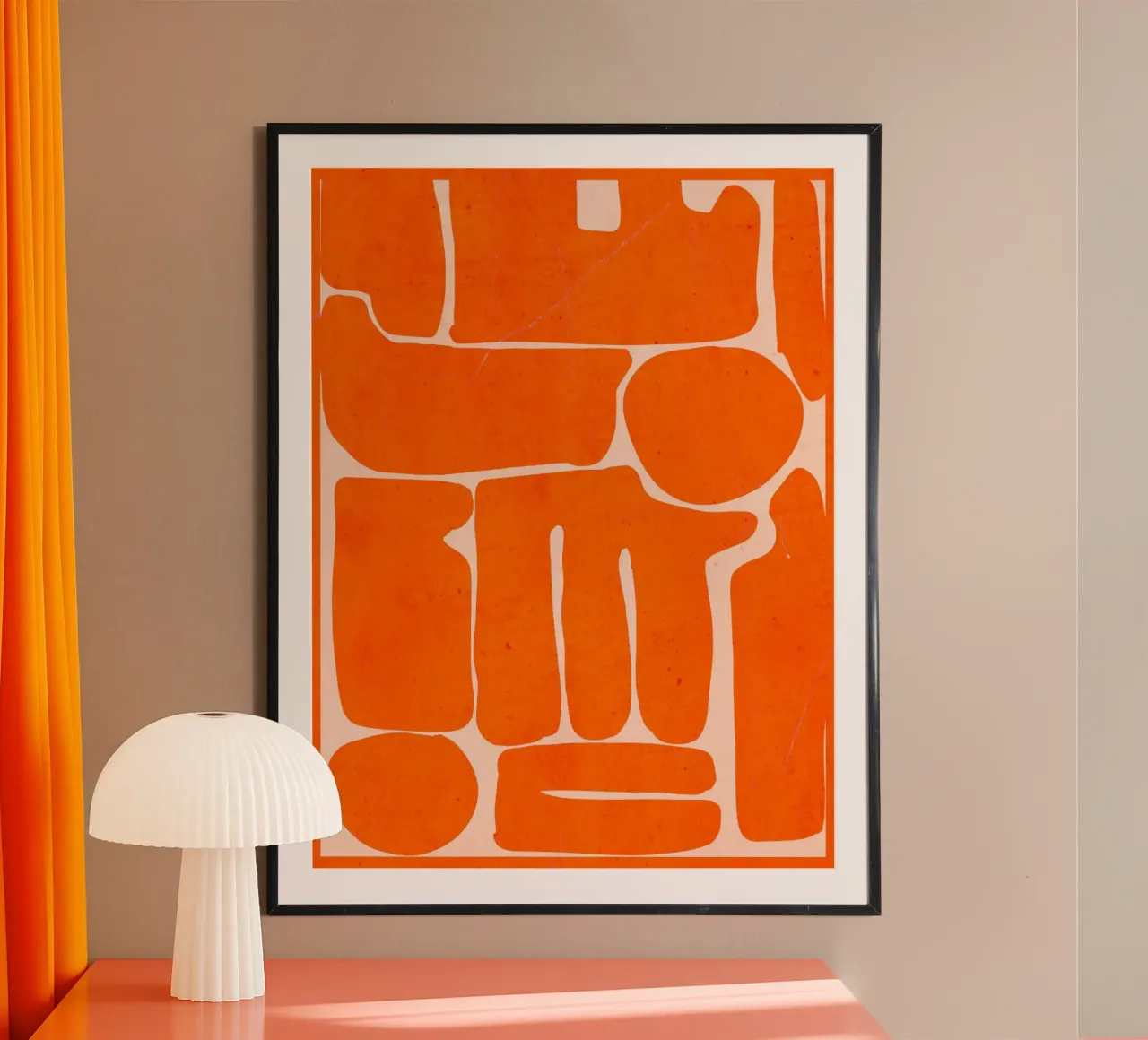 Modern Abstract Minimal Shapes 162-2 poster by ThingDesign