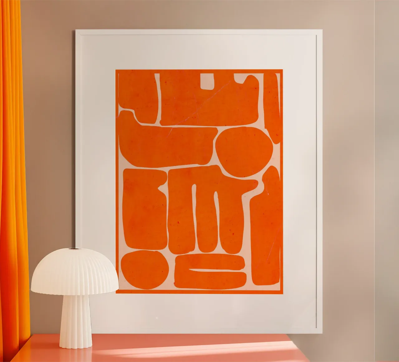 Modern Abstract Minimal Shapes 162-2 poster by ThingDesign