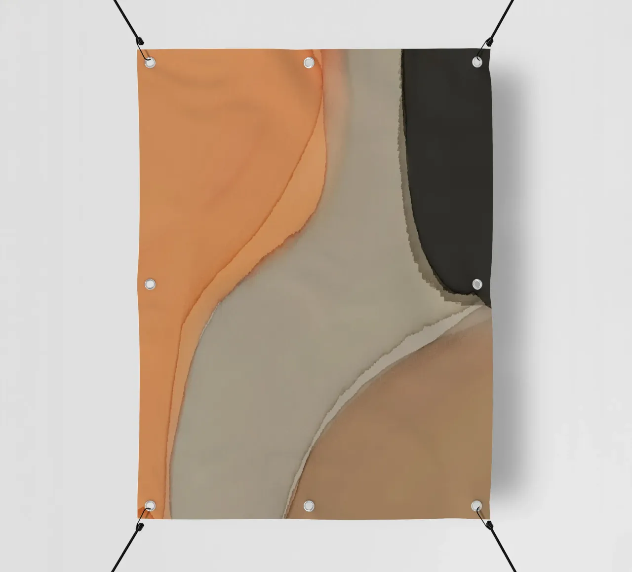 Minimalism earth tone abstract pvc cover by Little Dean