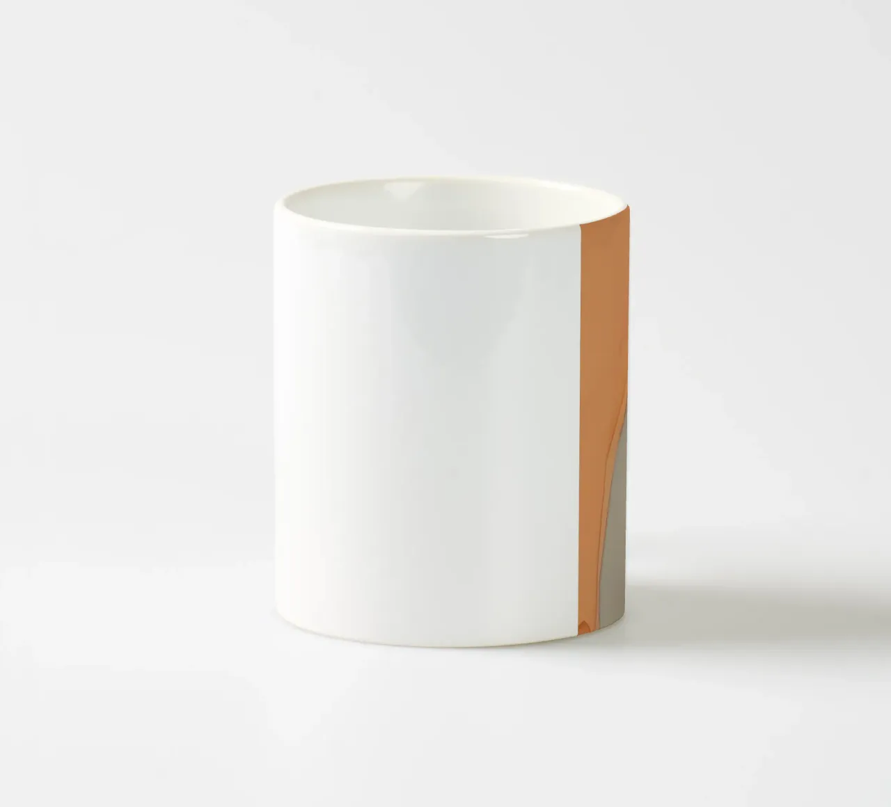 Minimalismo astratto dai toni della terra tazza in ceramica da Little Dean