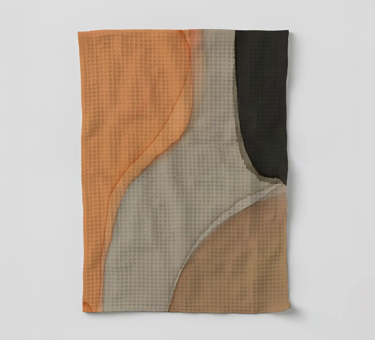 Minimalisme tons de terre abstrait torchon de Little Dean