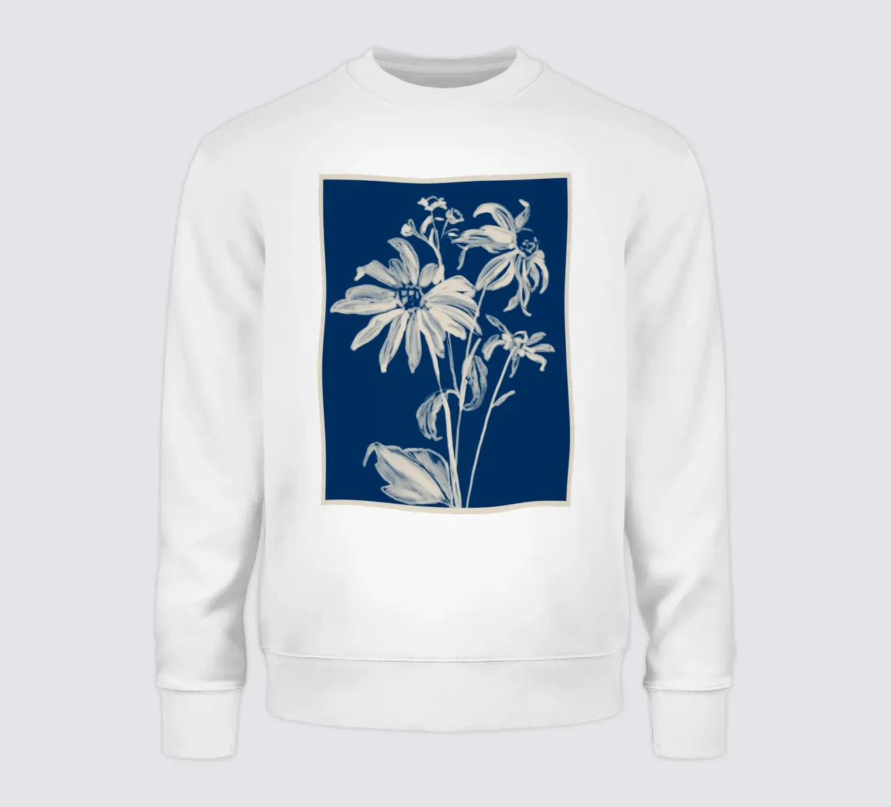 minimal flowers 8 sweatshirt by ThingDesign