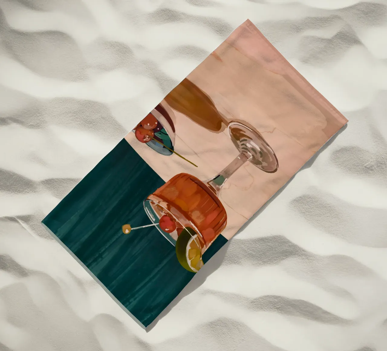 Cocktail beach towel by ThingDesign