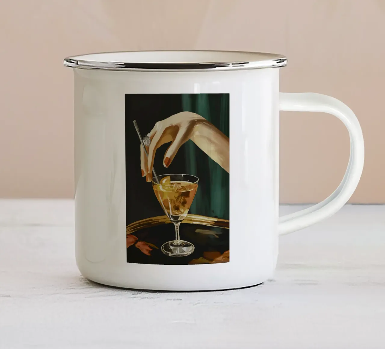 Cóctel 3 taza de esmalte de ThingDesign
