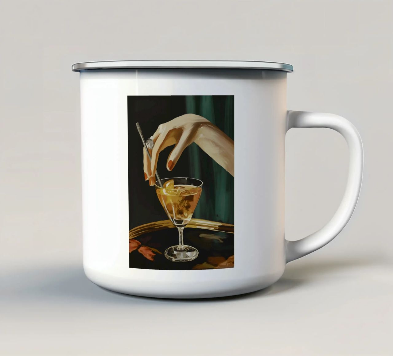 Cocktail 3 tazza in smalto da ThingDesign