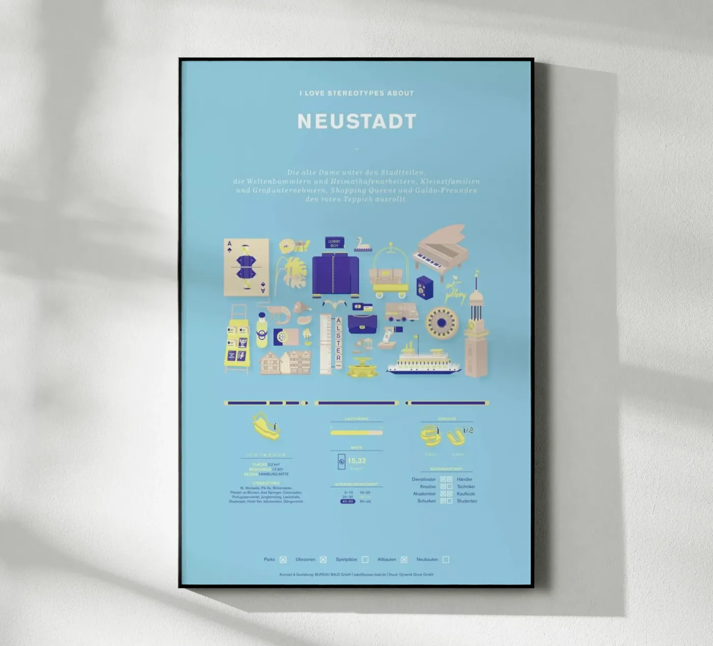 Neustadt acryl van Bureau Bald GmbH