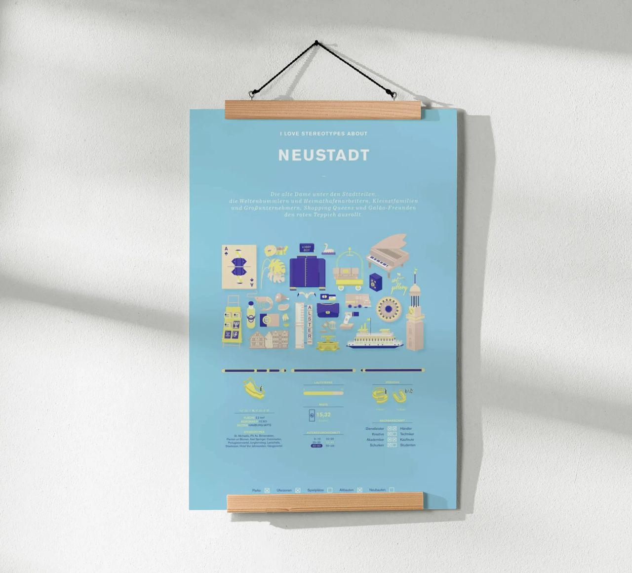 Neustadt Poster von Bureau Bald GmbH