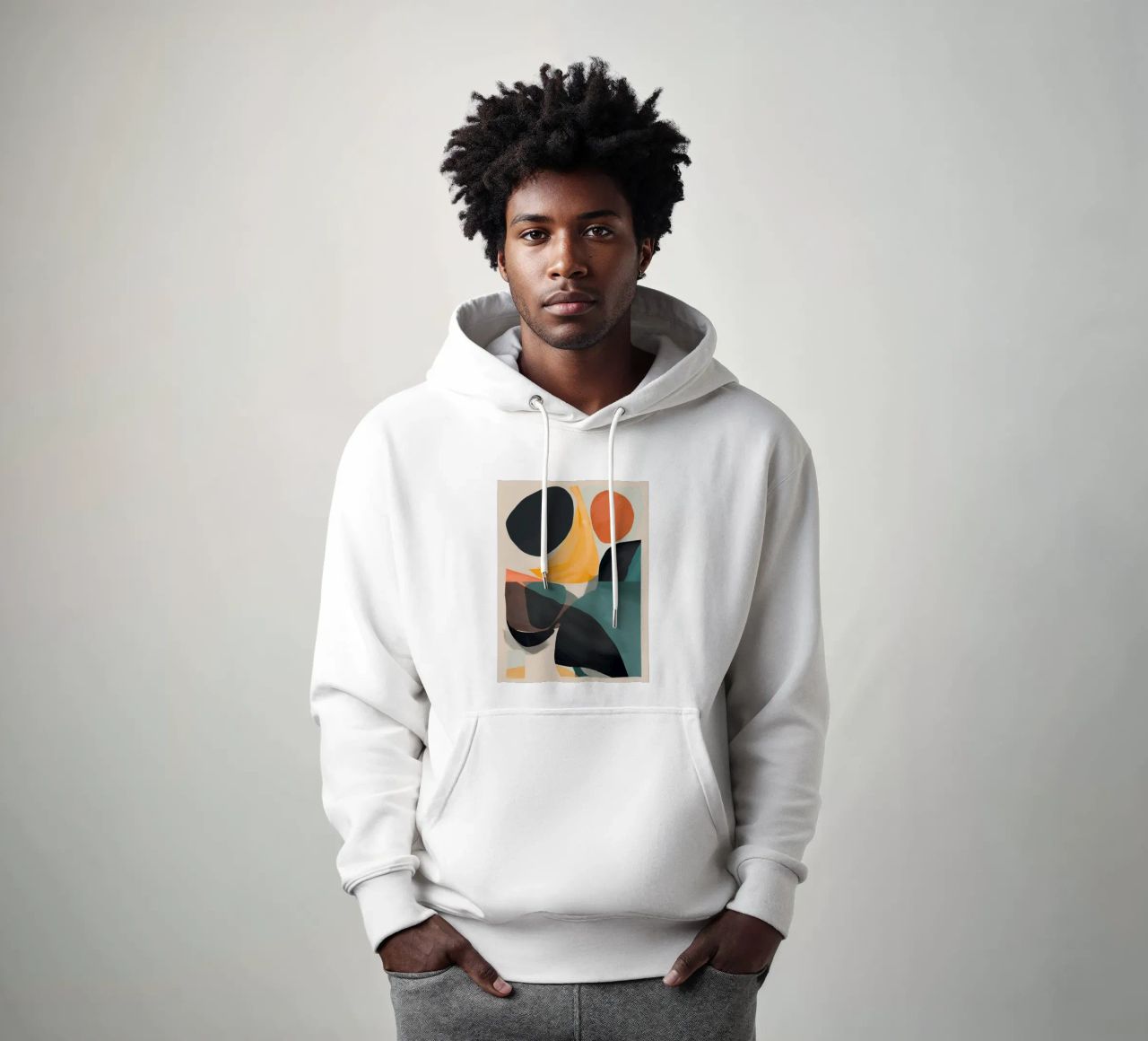 Arte astratta moderna 143 felpa con cappuccio da ThingDesign