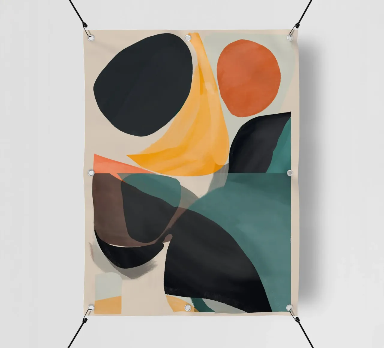 Arte astratta moderna 143 telo in pvc da ThingDesign