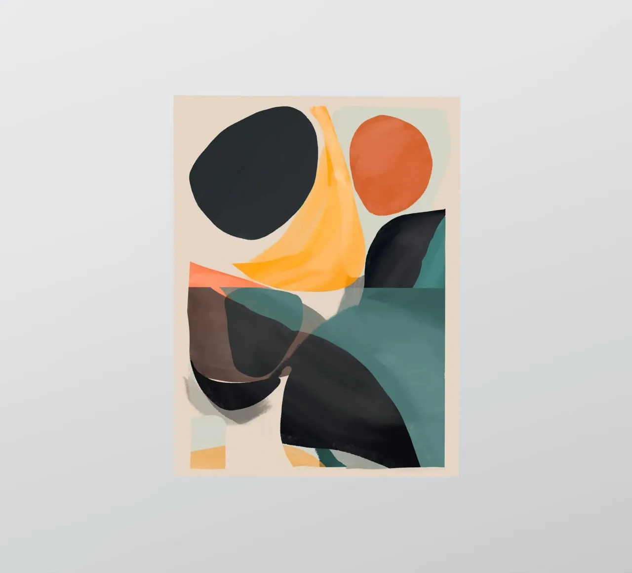 Modern Abstract Art 143 sticker by ThingDesign