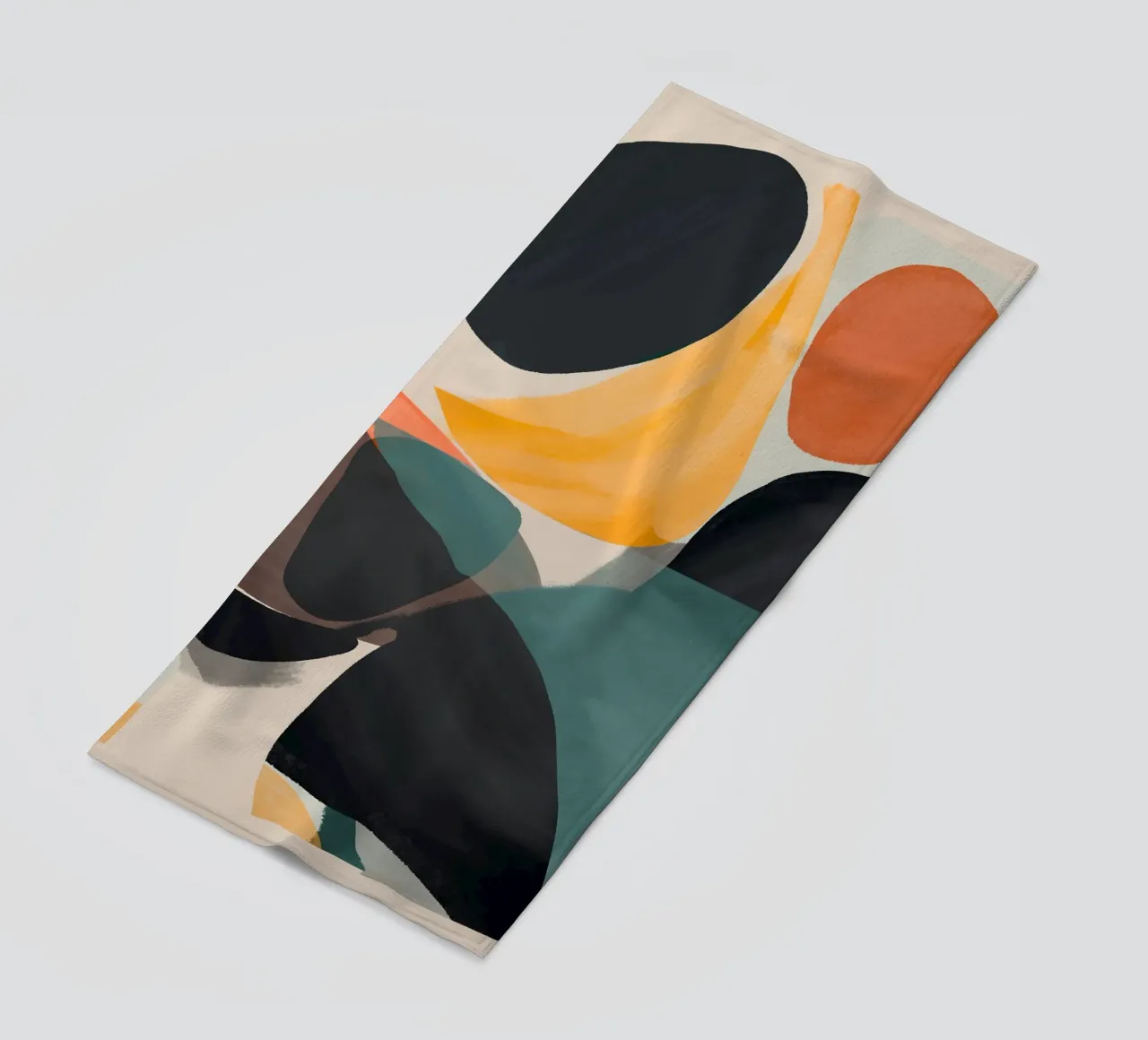 Modern Abstract Art 143 beach towel by ThingDesign