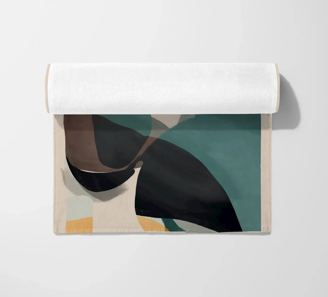 Modern Abstract Art 143 beach towel by ThingDesign