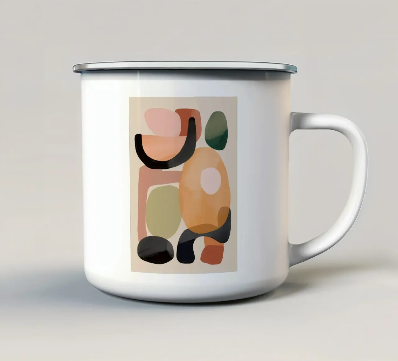 Arte astratta moderna 144 tazza in smalto da ThingDesign