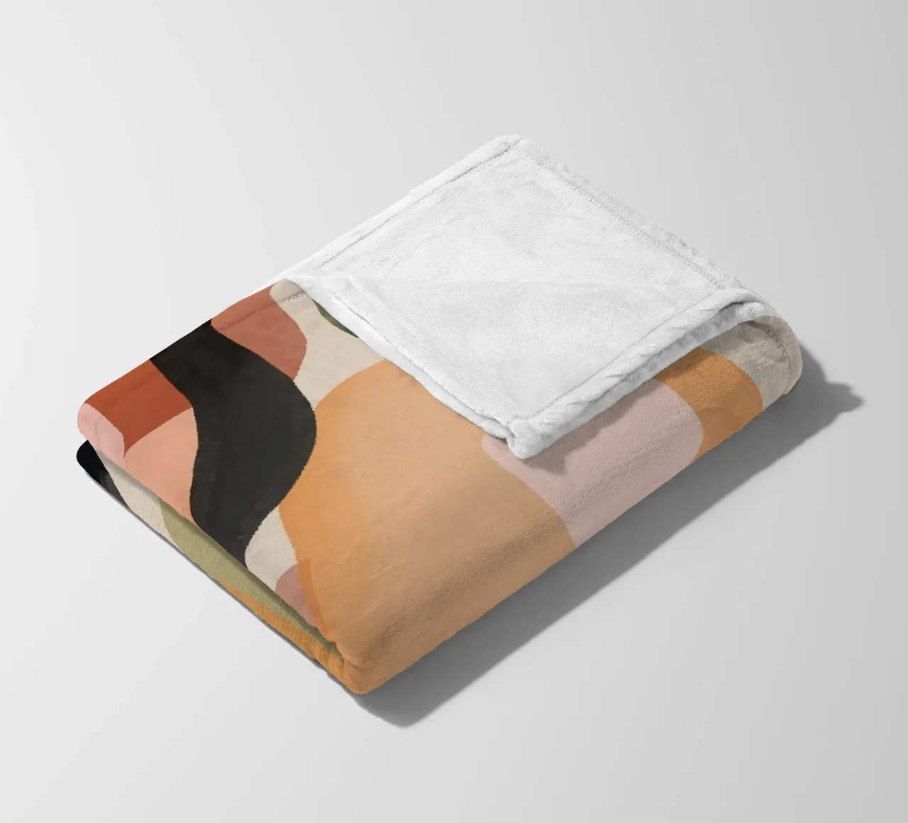 Moderne abstracte kunst 144 fleecedeken van ThingDesign