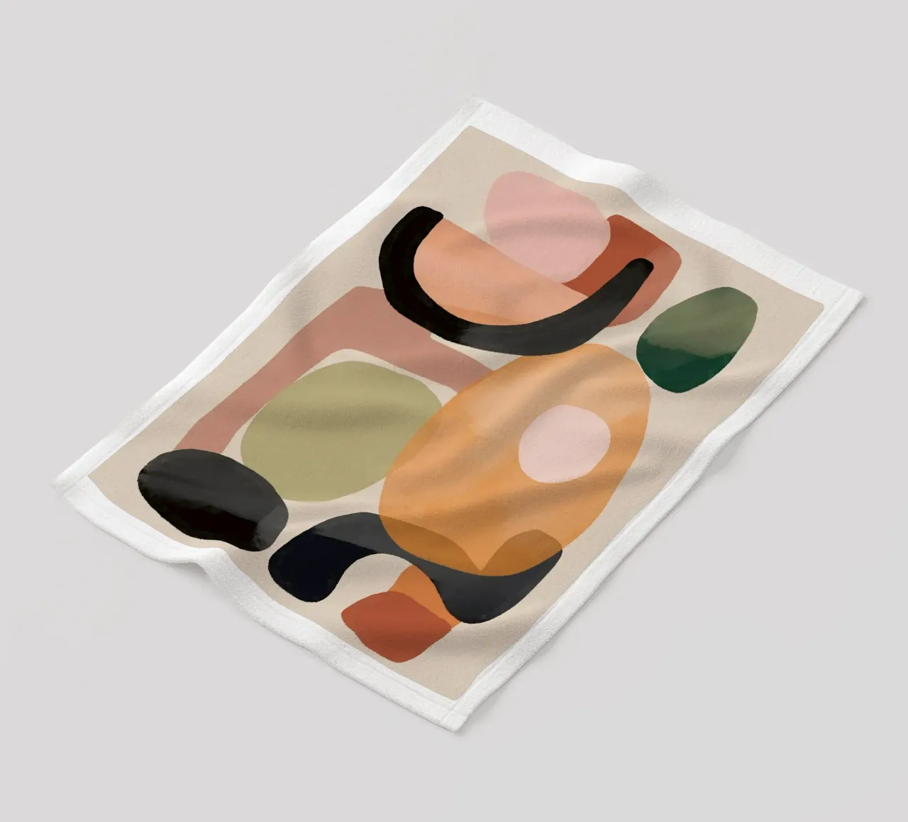 Moderne abstracte kunst 144 fleecedeken van ThingDesign