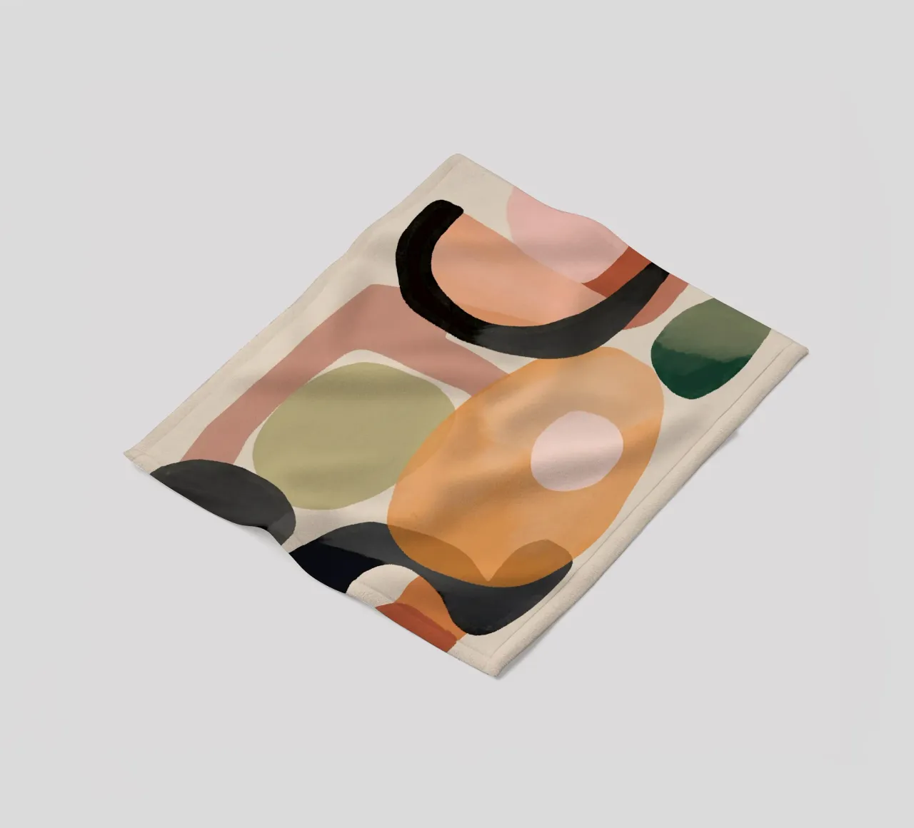 Moderne abstracte kunst 144 fleecedeken van ThingDesign