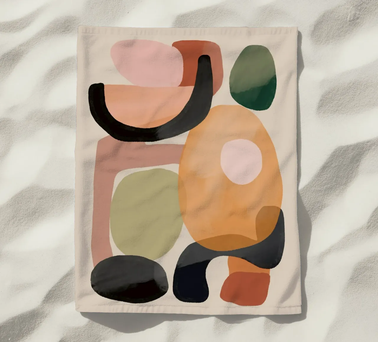 Art abstrait moderne 144 serviette de plage de ThingDesign