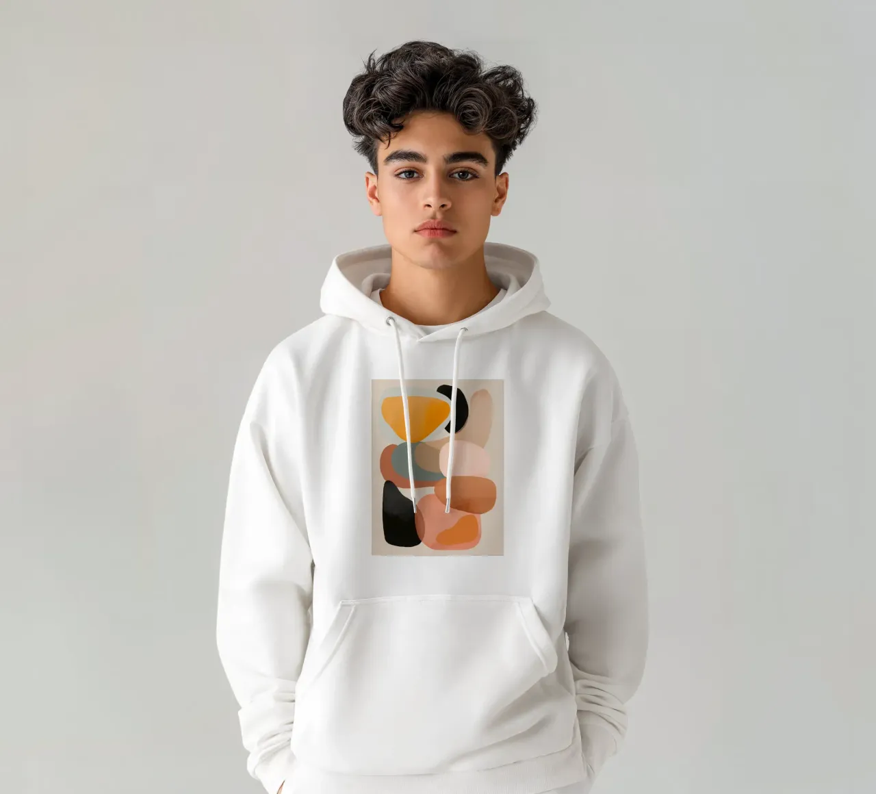 Arte astratta moderna 145 felpa con cappuccio da ThingDesign