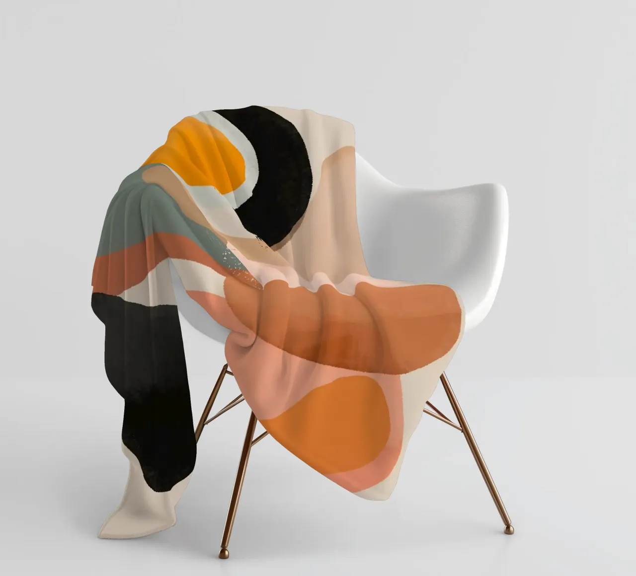 Arte astratta moderna 145 coperta in pile da ThingDesign