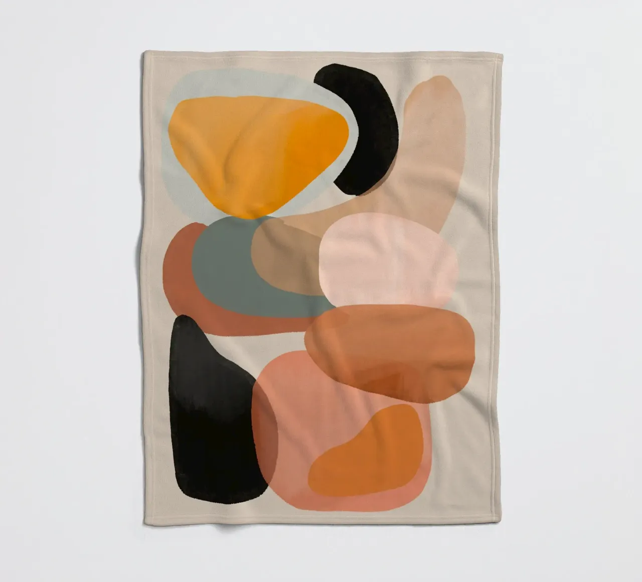 Arte astratta moderna 145 coperta in pile da ThingDesign
