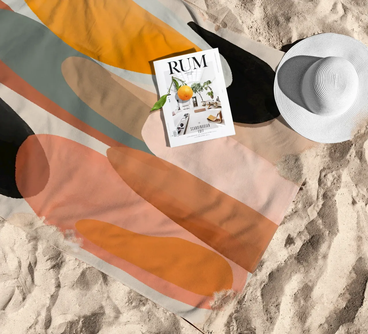 Arte astratta moderna 145 telo mare da ThingDesign