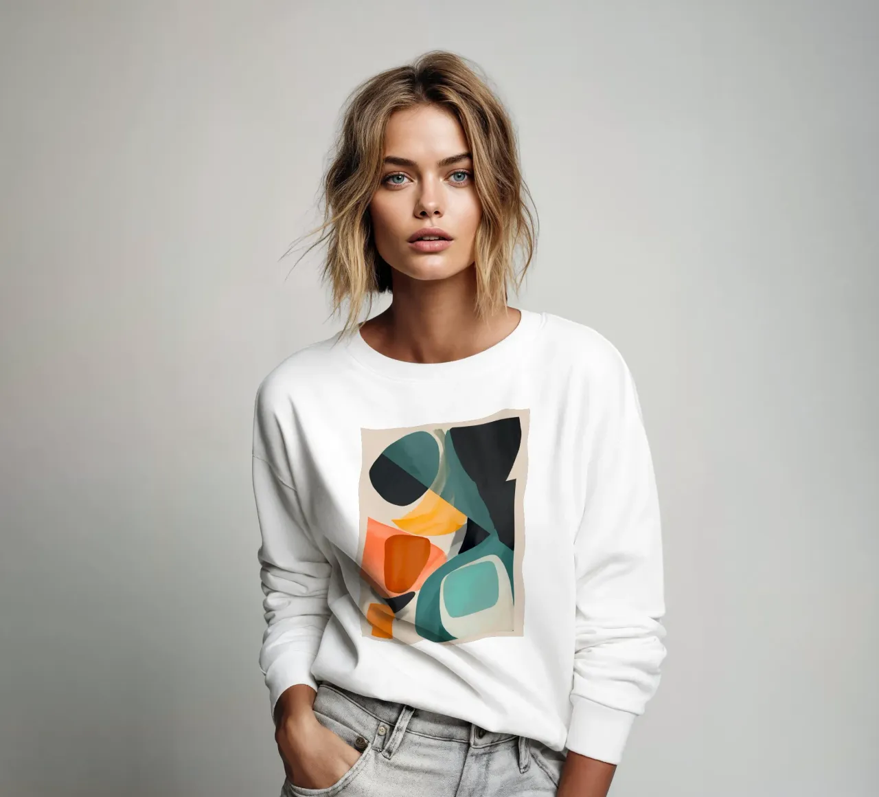 Modern Abstract Art 146 sweatshirt by ThingDesign