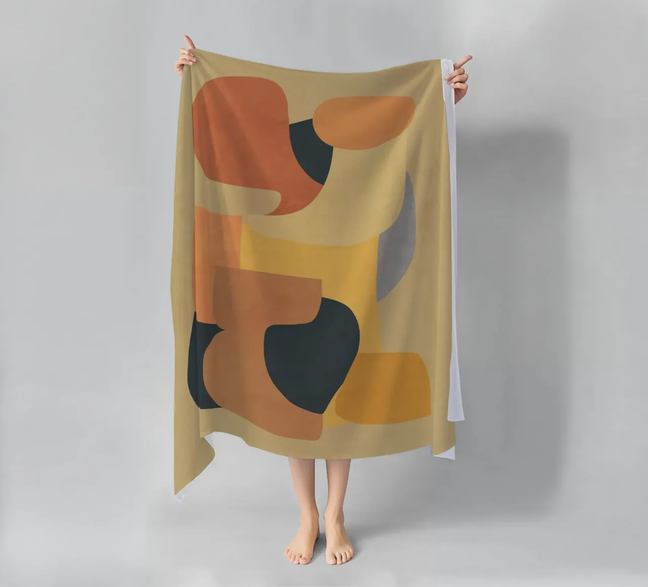 Modern Abstract Art 147 beach towel by ThingDesign