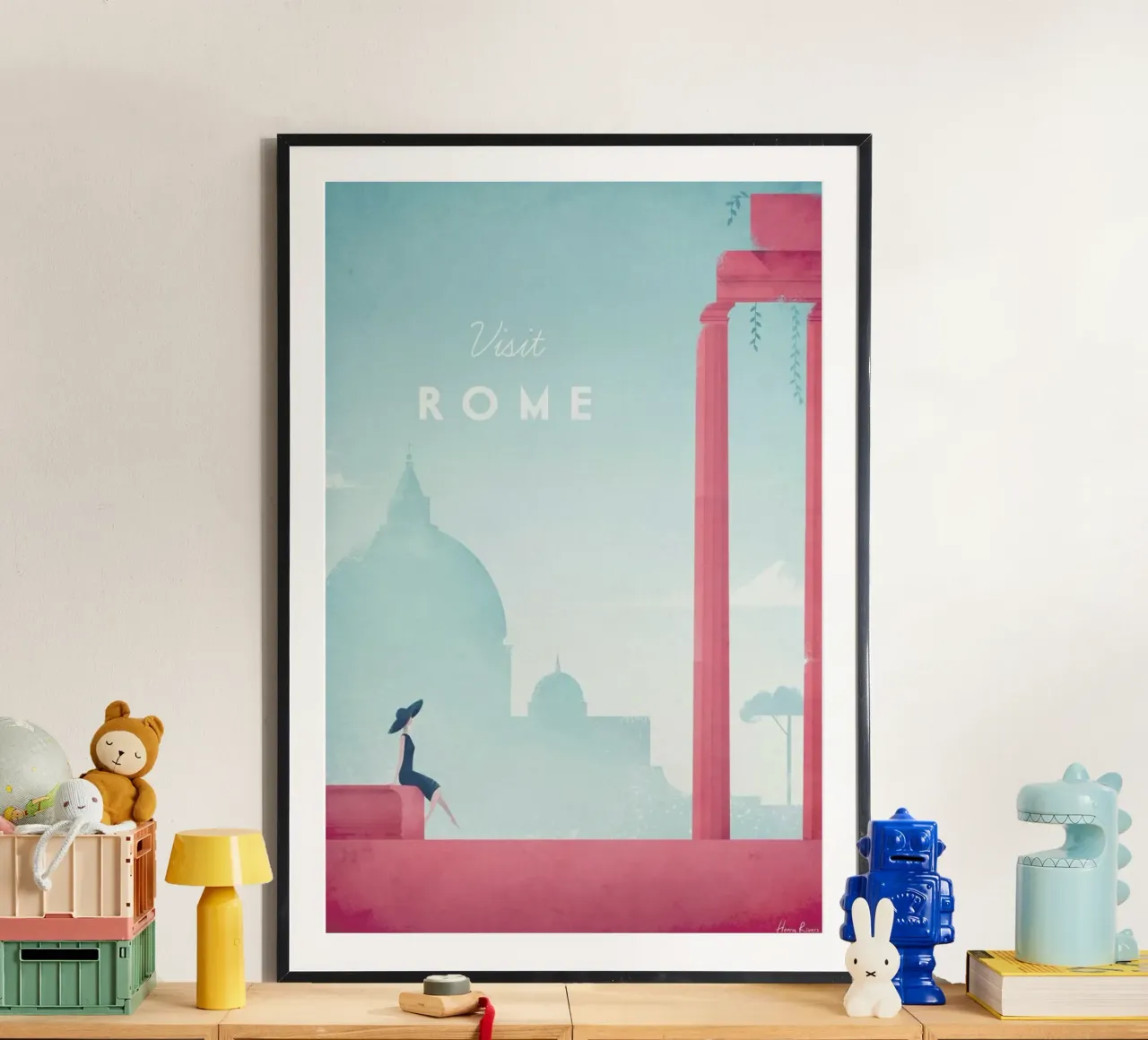 Rome poster con telaio in alluminio da Henry Rivers