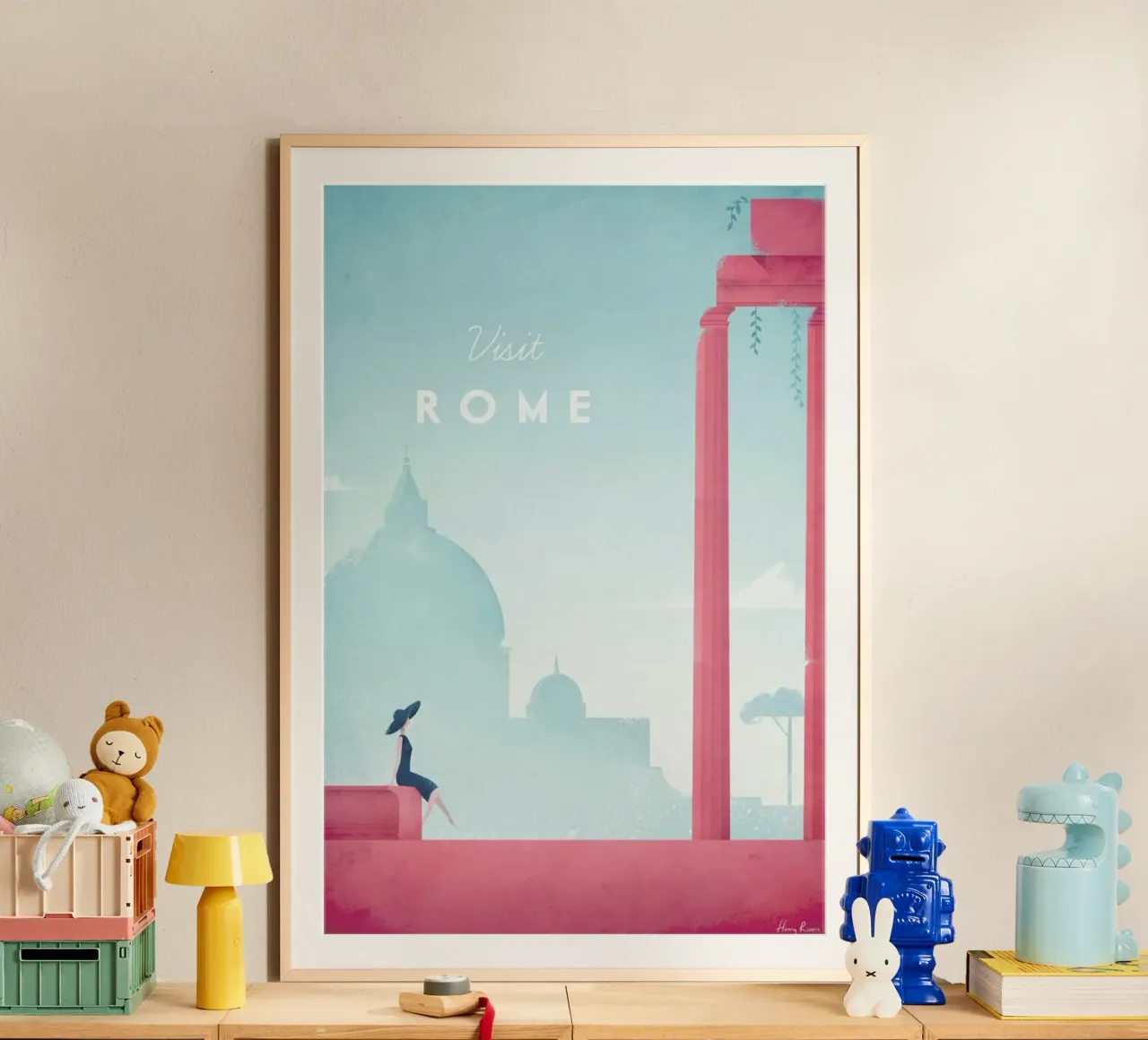 Rome poster con telaio in alluminio da Henry Rivers
