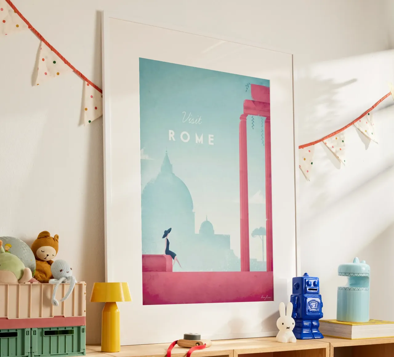 Rome poster con telaio in alluminio da Henry Rivers