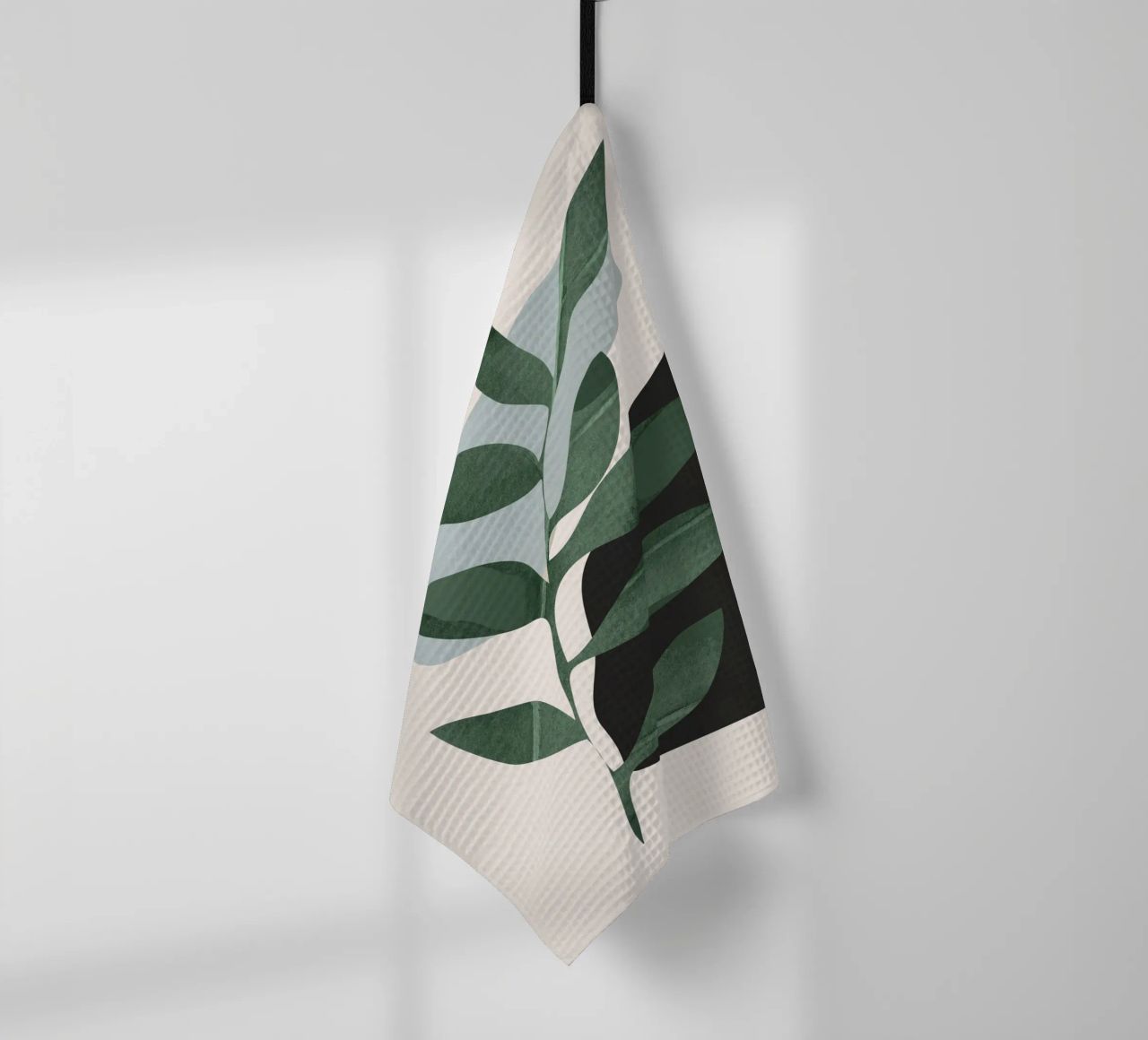 abstract minimal 333 tea towel by ThingDesign