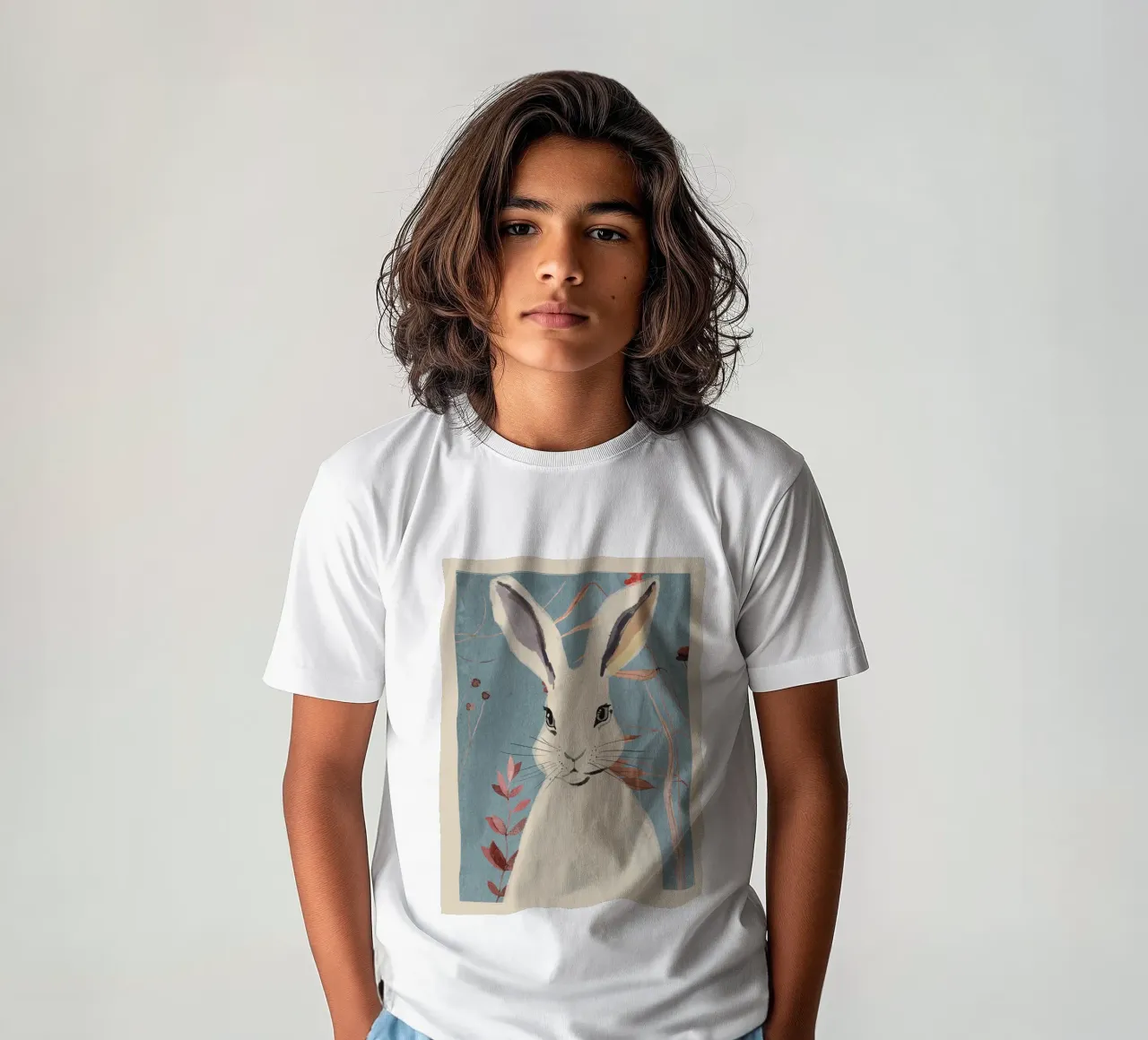 Rabbit kinder t-shirt van ThingDesign