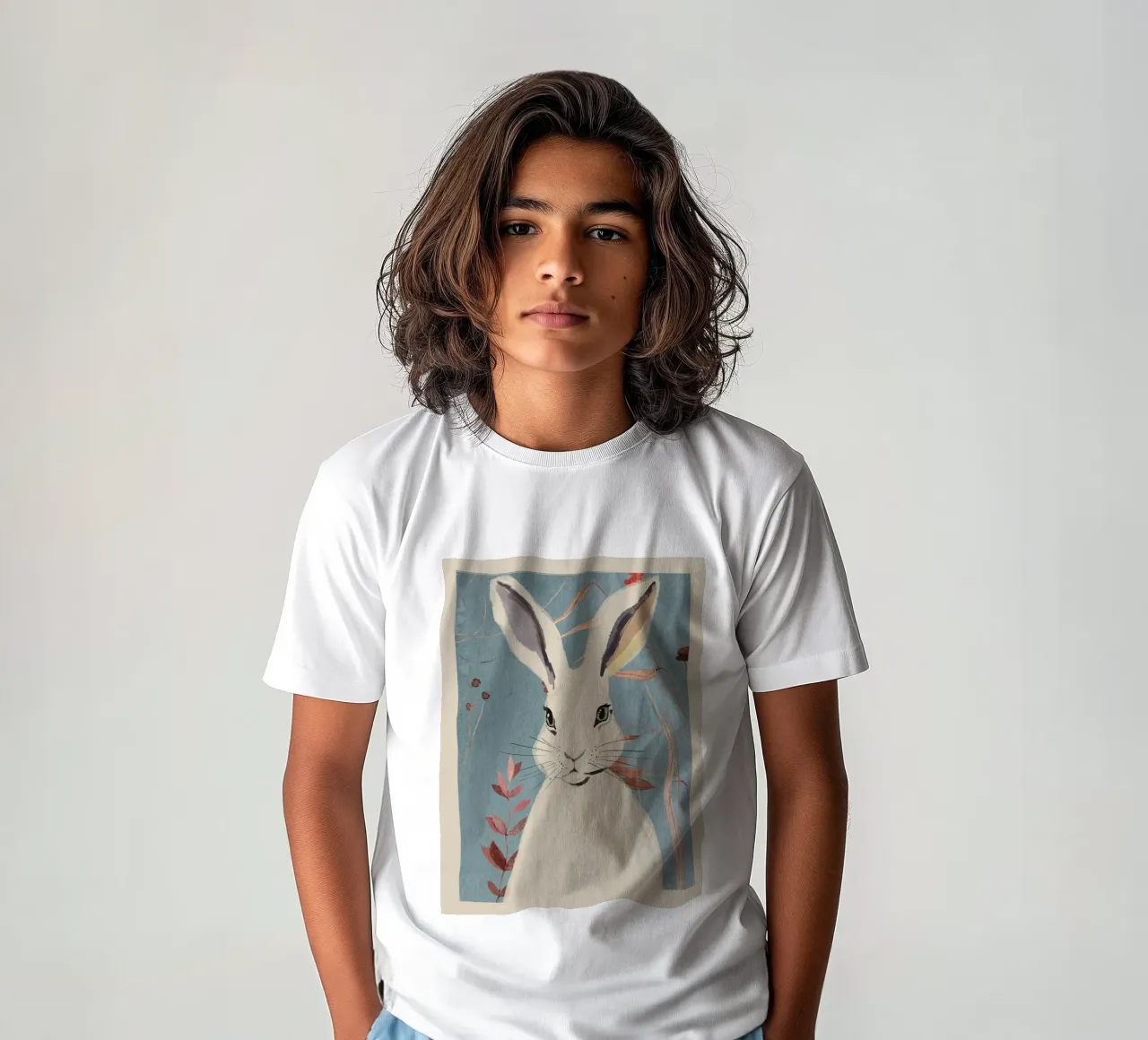 Rabbit kinder t-shirt van ThingDesign