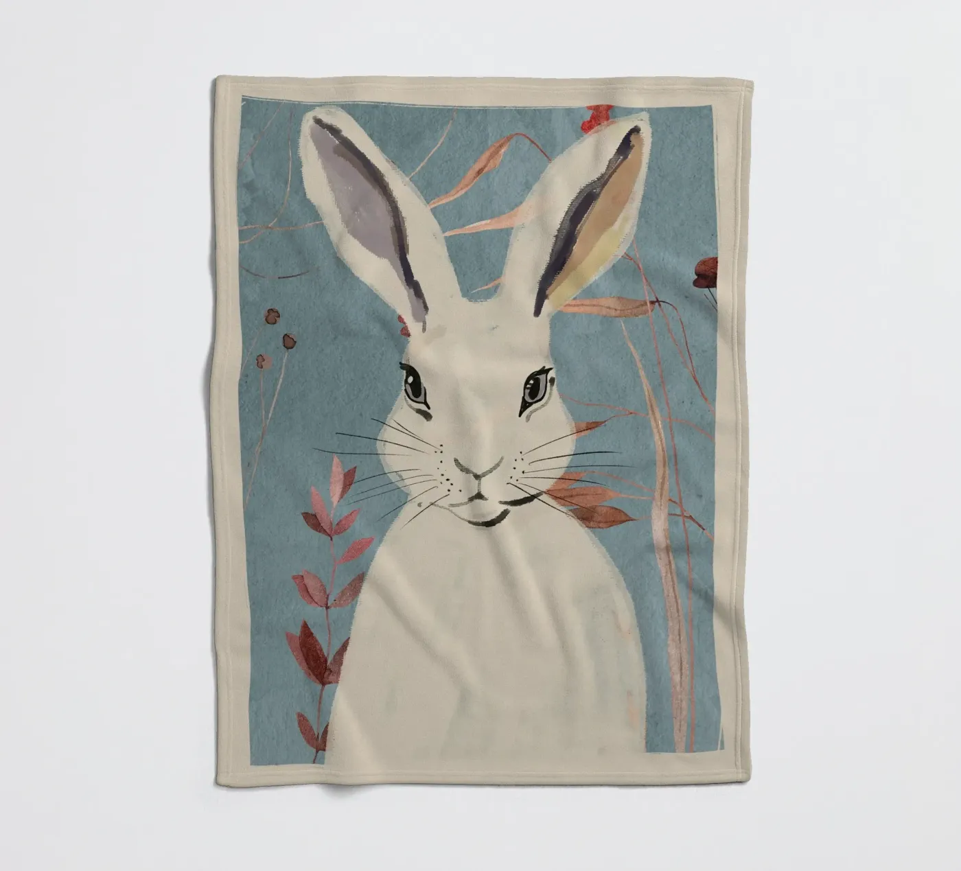 Kaninchen Fleecedecke von ThingDesign