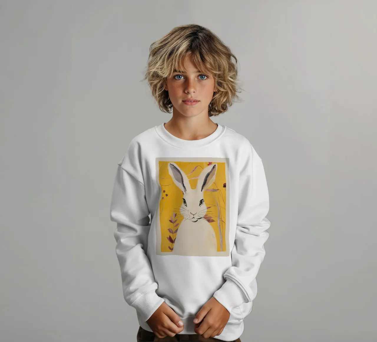 Coniglio 2 felpa bambino da ThingDesign