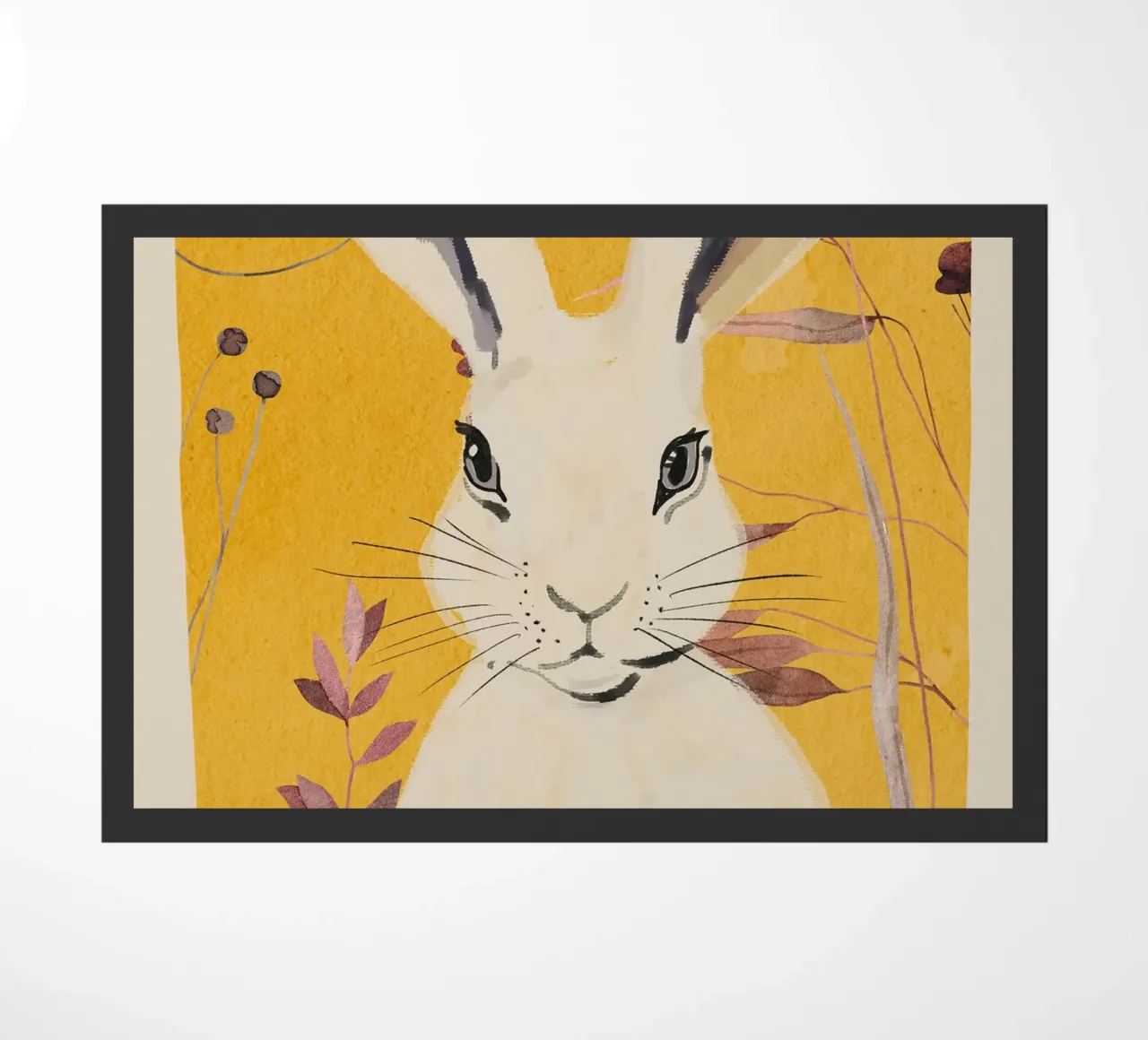 Rabbit 2 doormat by ThingDesign